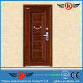 JK-A9052 JieKai China puerta de acero acorazada de madera / puerta blindada delantera / Acero de seguridad blindado Puerta de entrada